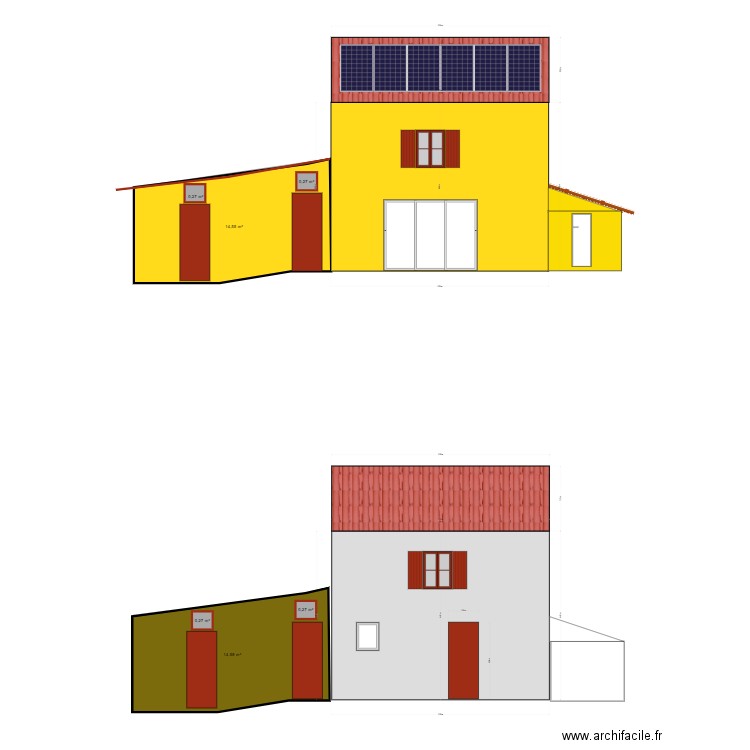 DPC4 Projet : façade sud 3. Plan de 0 pièce et 0 m2