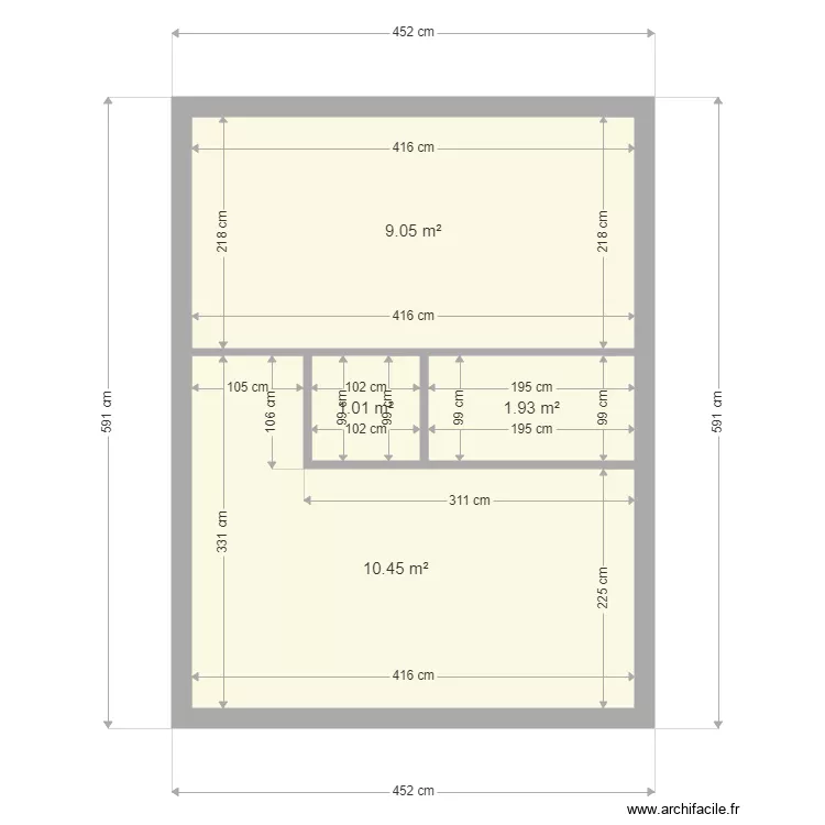 appartement yvetot. Plan de 4  et 22 m²