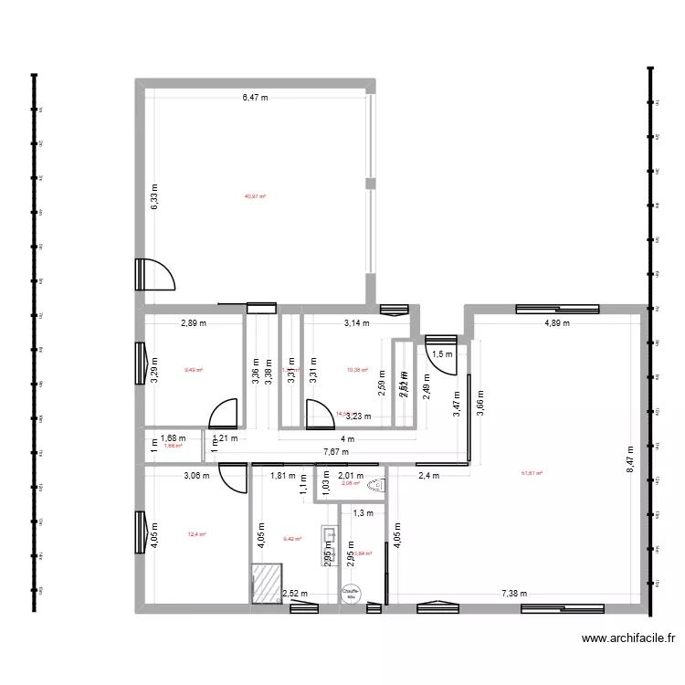 PLAN MAISON EN L. Plan de 11 Pièces et 158 m² PLAN MAISON EN L. Plan de 11 Pièces et 158 m²