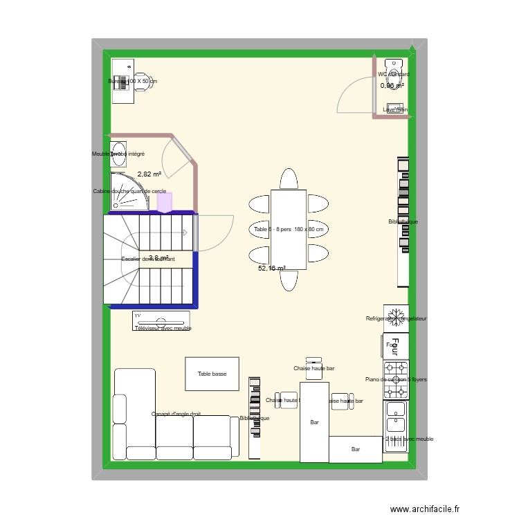 Aménagement combles . Plan de 0 pièce et 0 m2