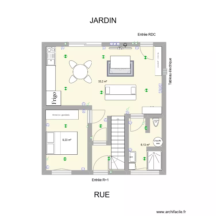 40 AMBROISE. Plan de 7  et 99 m²