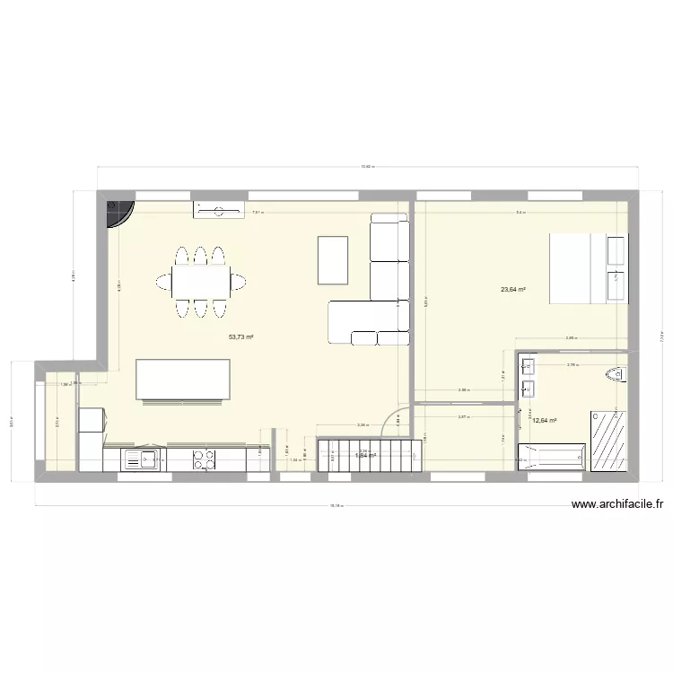 MAISON EMILIE BIS. Plan de 4  et 92 m²