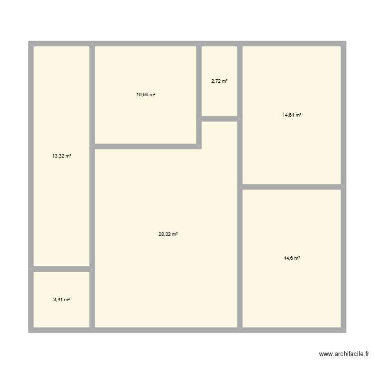 LOT N°1R. Plan de 7 pièces et 88 m2