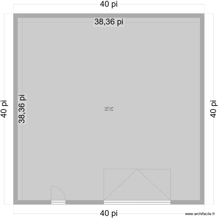 garage Pascal. Plan de 