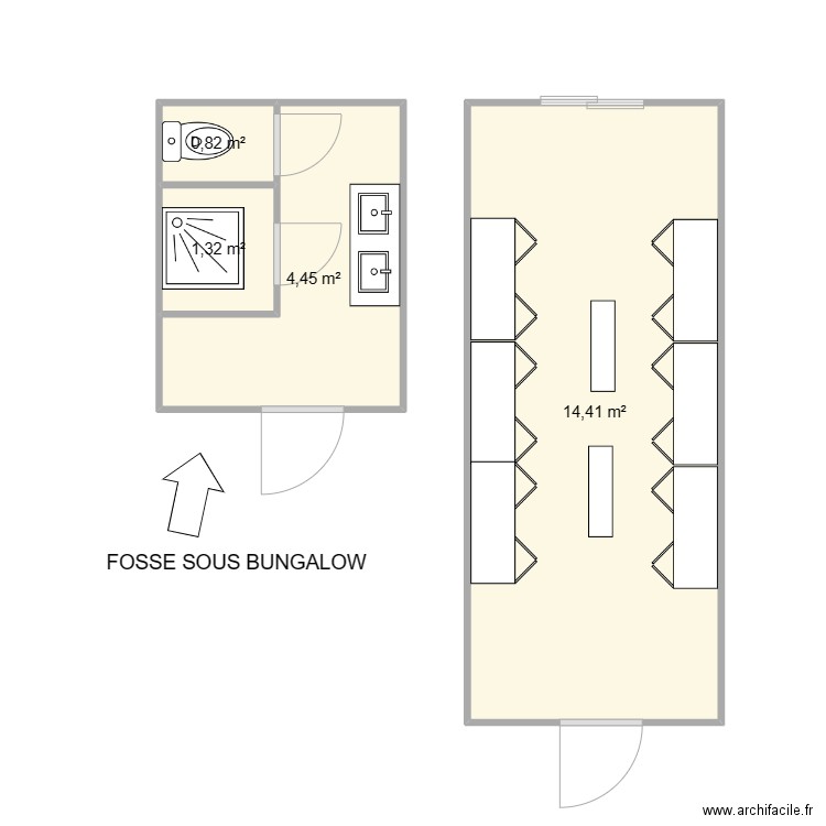 SEEM CHANTIER ST BONNET DE MURE. Plan de 4 pièces et 21 m2