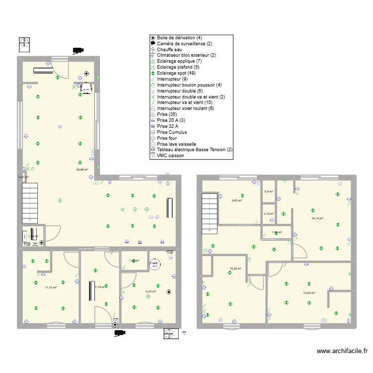 BRUGES 49. Plan de 14 et 137 m² BRUGES 49. Plan de 14 et 137 m²