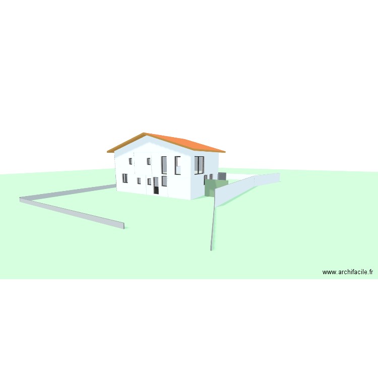 19-11 inversé carré. Plan de 17 pièces et 224 m2