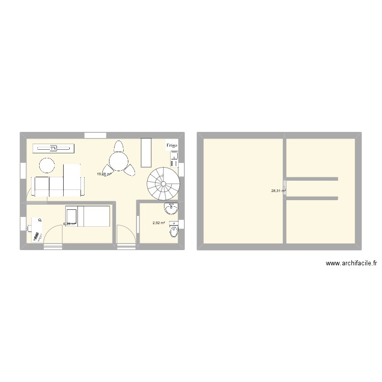 Annie. Plan de 4 pièces et 57 m2