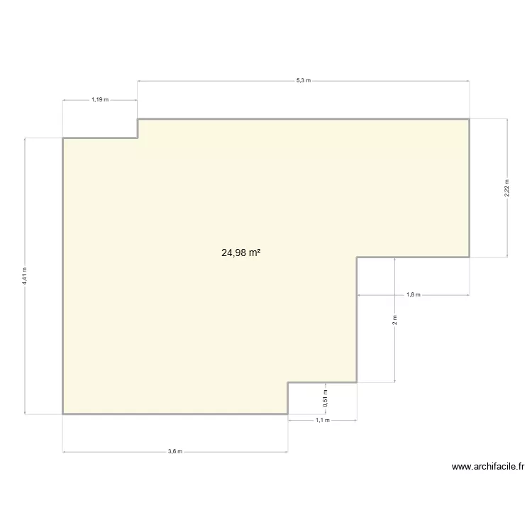 plan terrasse. Plan de 1 et 25 m² plan terrasse. Plan de 1 et 25 m²