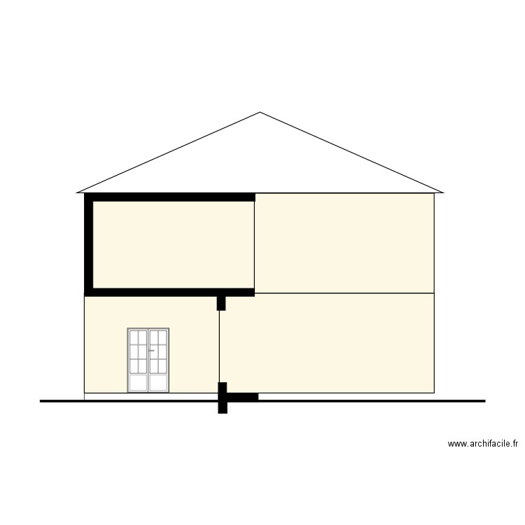 COUPE. Plan de 0 pièce et 0 m2