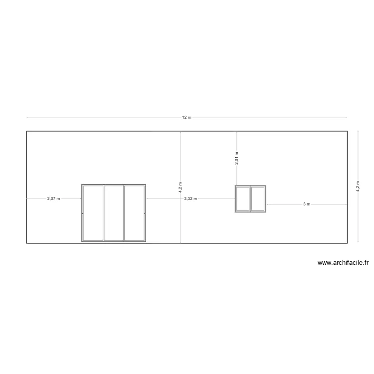 FACADE EST. Plan de 