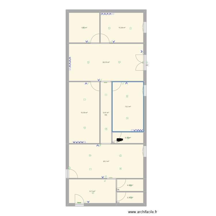 Daniel Moquet Saint Marien bureaux. Plan de 0 pièce et 0 m2