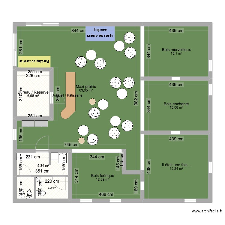 Projet kids. Plan de 0 pièce et 0 m2