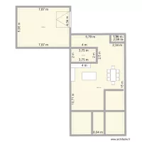 plan maison forme rectangle