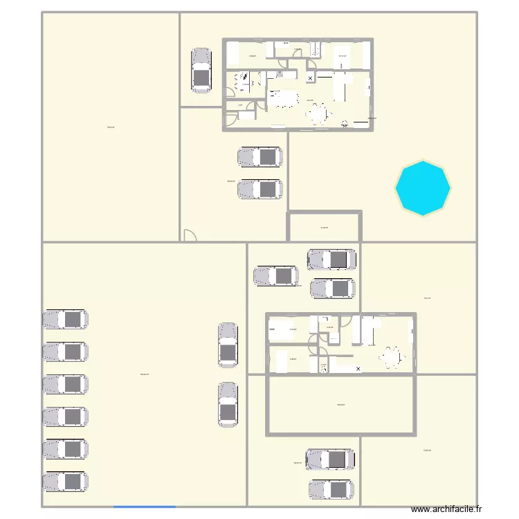 multi. Plan de 21  et 1408 m²