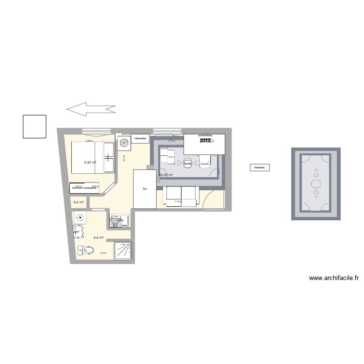 Agencement. Plan de 0 pièce et 0 m2