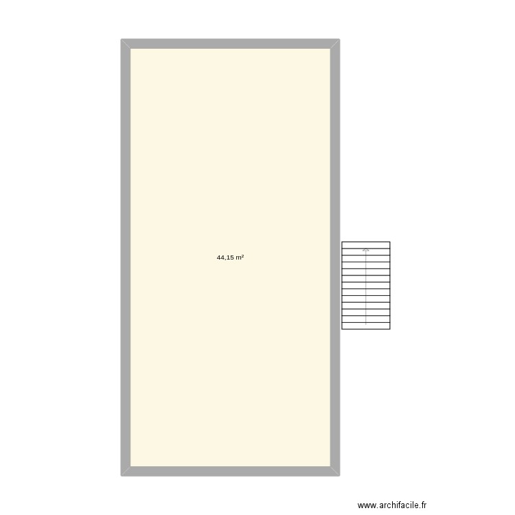 essai0. Plan de 1 pièce et 44 m2
