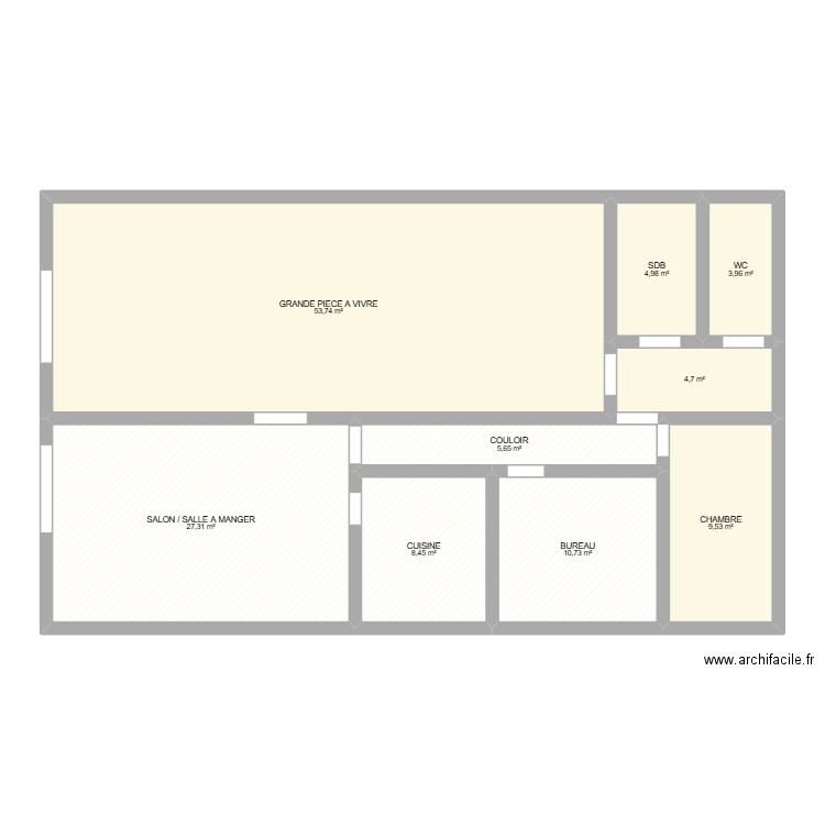 plan maison haouc 2. Plan de 0 pièce et 0 m2