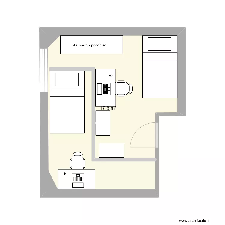Chambre enfants 3. Plan de 