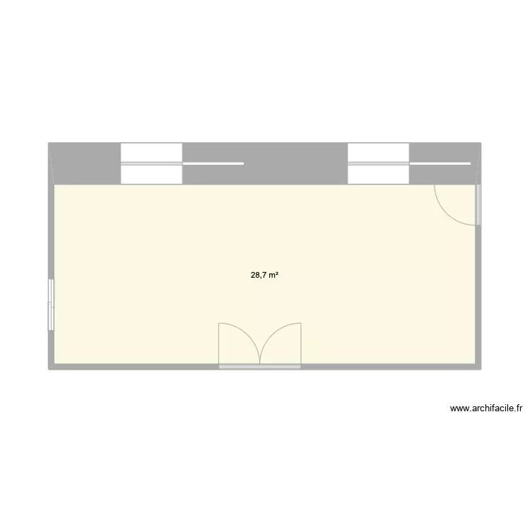 V&eacute;randa. Plan de 