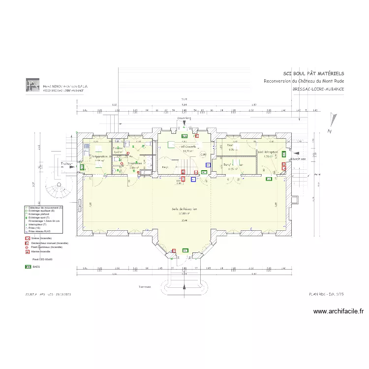 Pan électrique RDC Monte Rude. Plan de Pan électrique RDC Monte Rude. Plan de