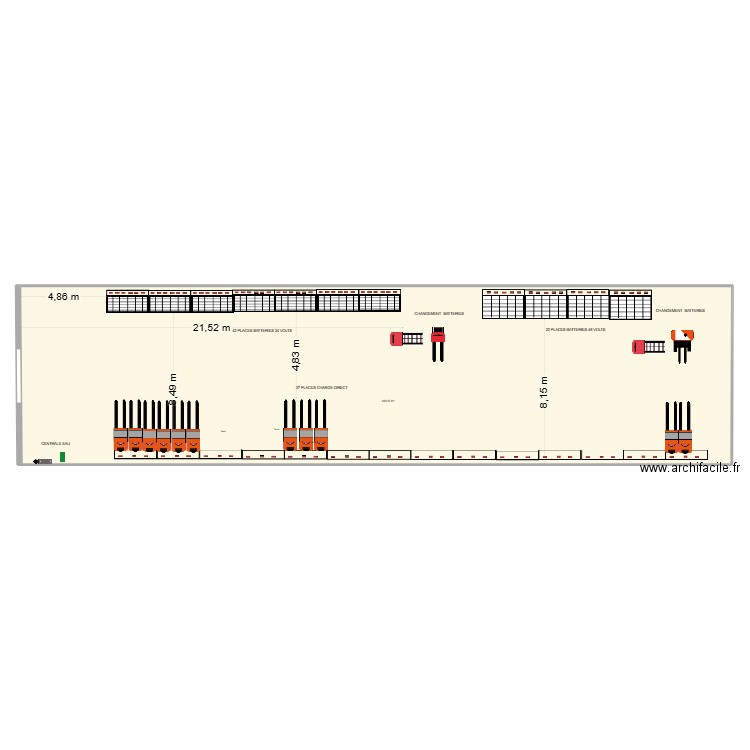 ID BSE  CENTRE. Plan de 1 pièce et 400 m2