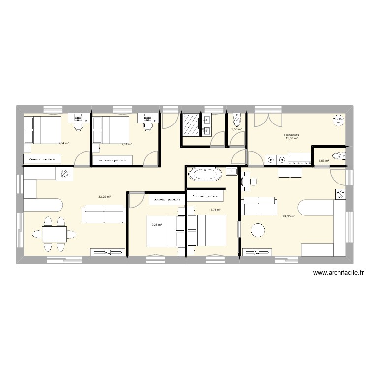 New Stockage inclus 17mx8m. Plan de 0 pièce et 0 m2