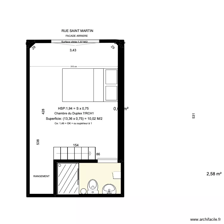 chambre rch1. Plan de chambre rch1. Plan de
