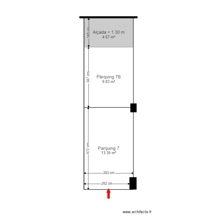 ED. MISTRAL 2-2. ESCALDES. Plan de 4 pièces et 35 m2