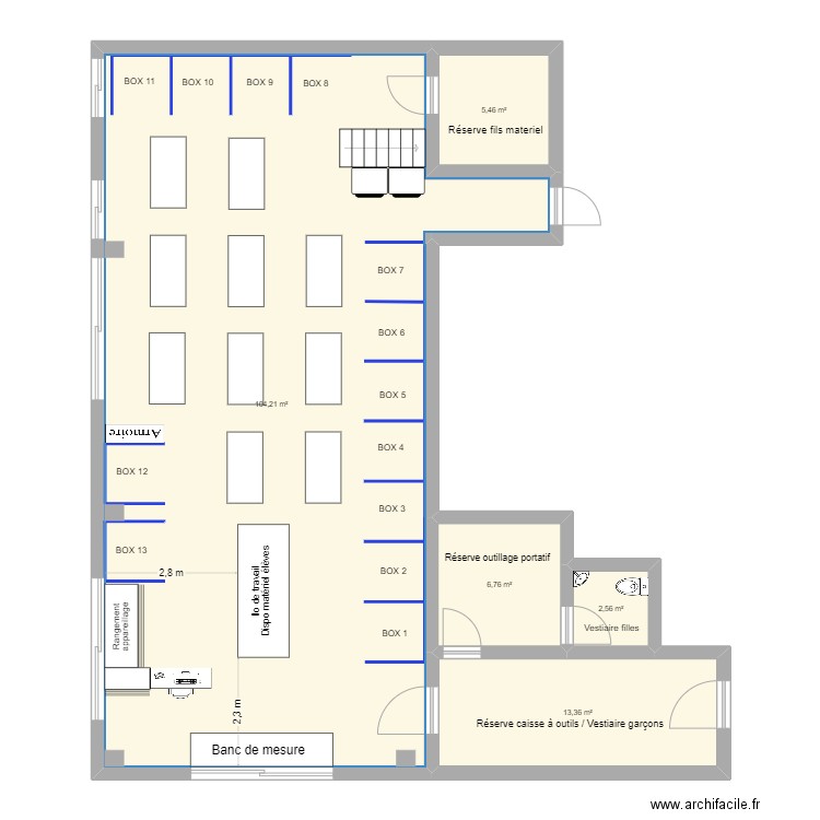 atelier projet. Plan de 0 pièce et 0 m2