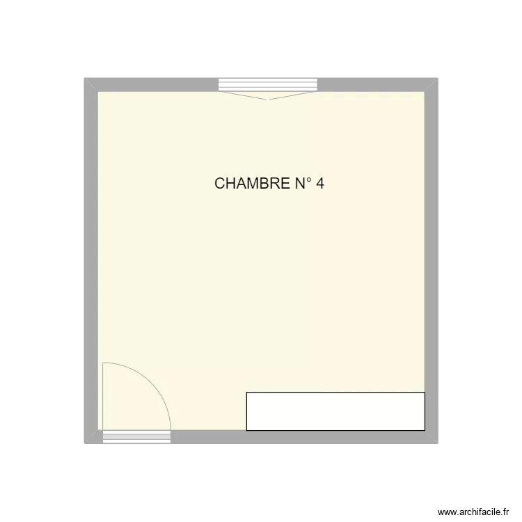 CHAMBRE 4 ANNIE. Plan de 1 et 15 m² CHAMBRE 4 ANNIE. Plan de 1 et 15 m²