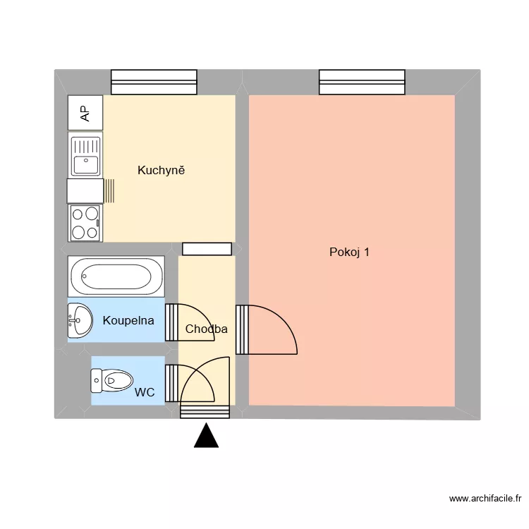 Bernerova 1803, byt 5. Plan de 10 et 152 m² Bernerova 1803, byt 5. Plan de 10 et 152 m²