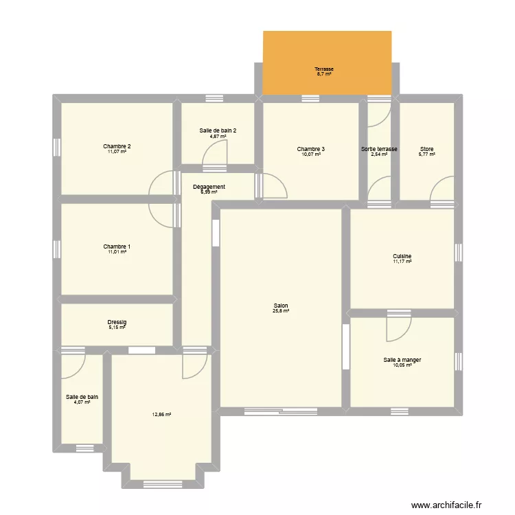 Ma maison pp 4chbres 11. Plan de 13  et 121 m²