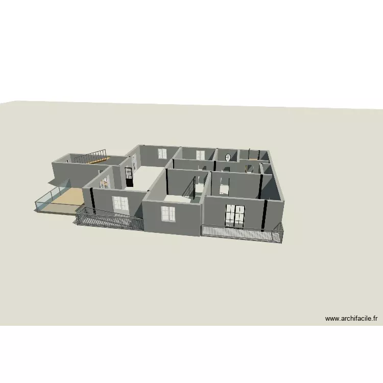 MAISON ZERARGA ETAGE 1. Plan de 4 Pièces et 129 m² MAISON ZERARGA ETAGE 1. Plan de 4 Pièces et 129 m²