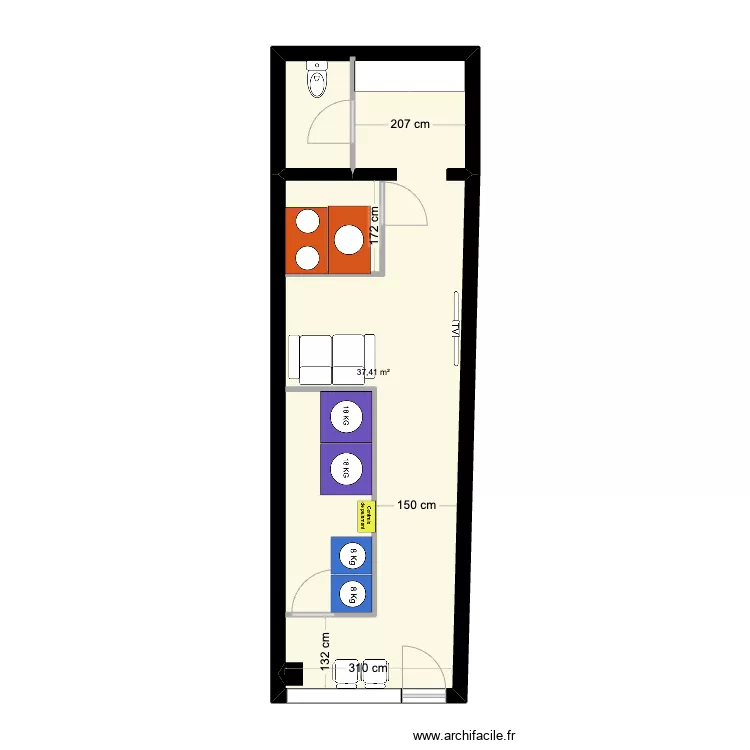 LAVERIE ST JEAN D'ANGELY 2. Plan de 0 pièce et 0 m2