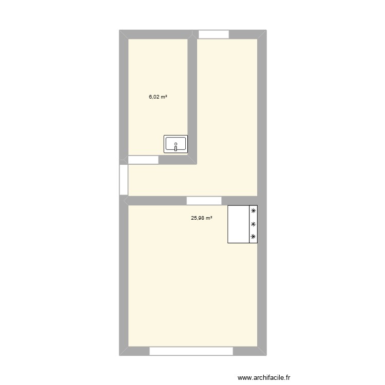 garage. Plan de 0 pièce et 0 m2