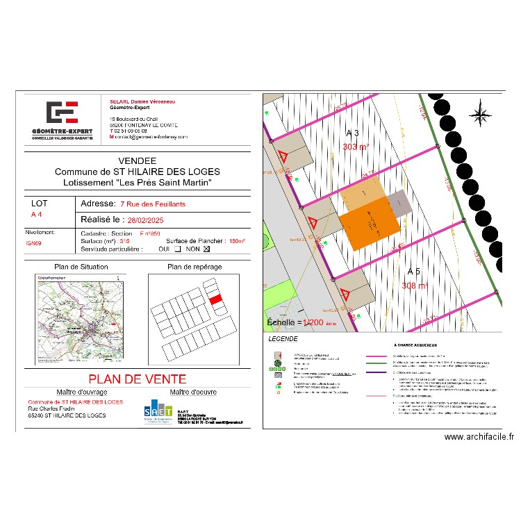Saint Hilaire des Loges - A4. Plan de 0 pièce et 0 m2