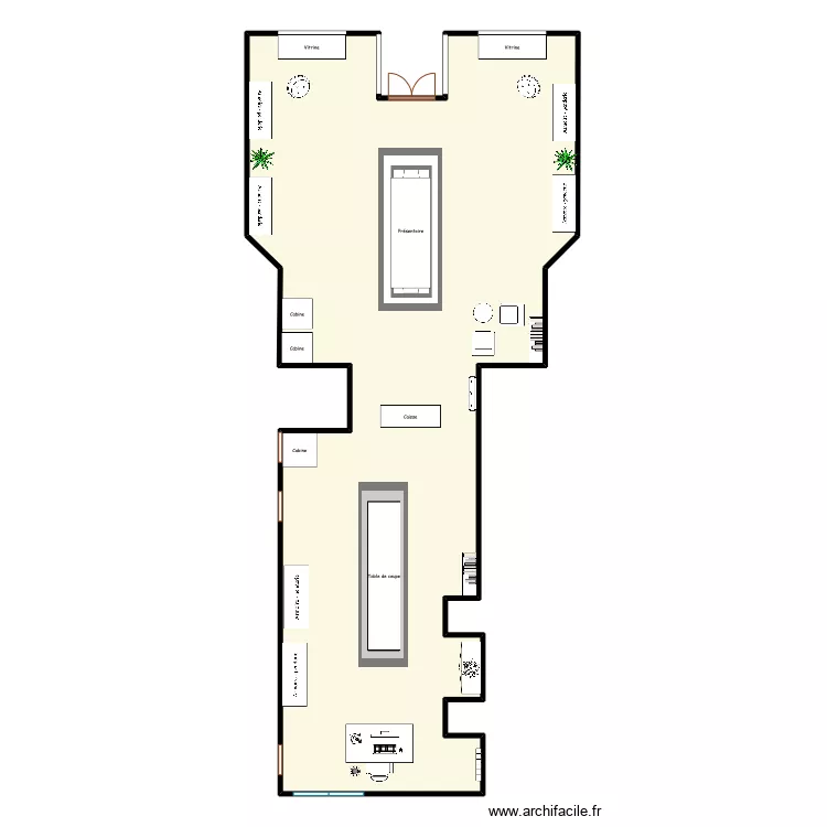 Partie vente . Plan de 