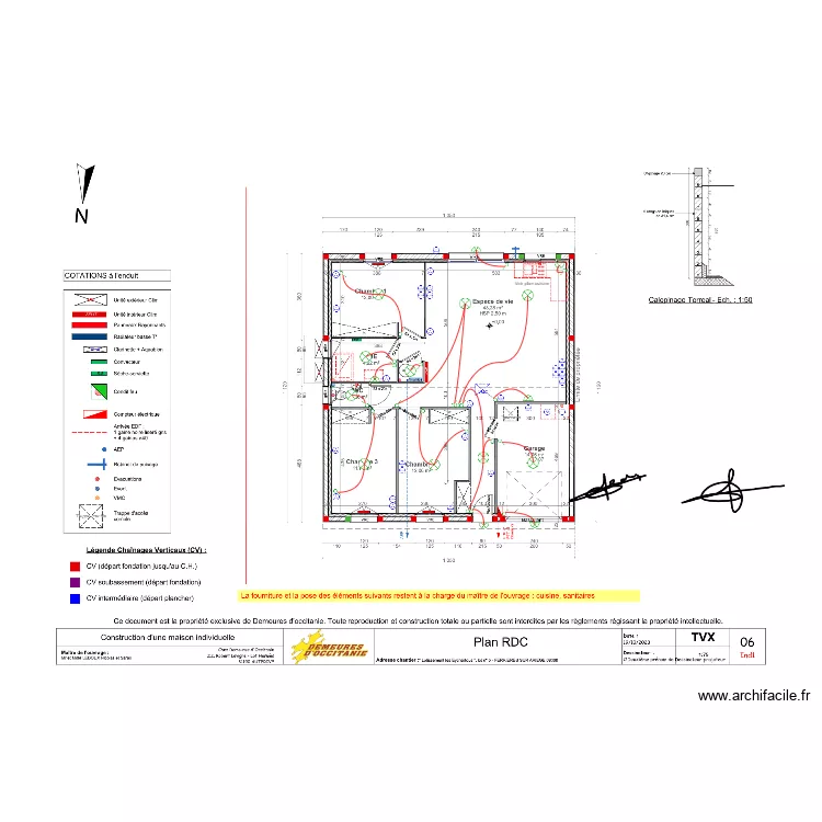 LEDOUX DEMEURES. Plan de 