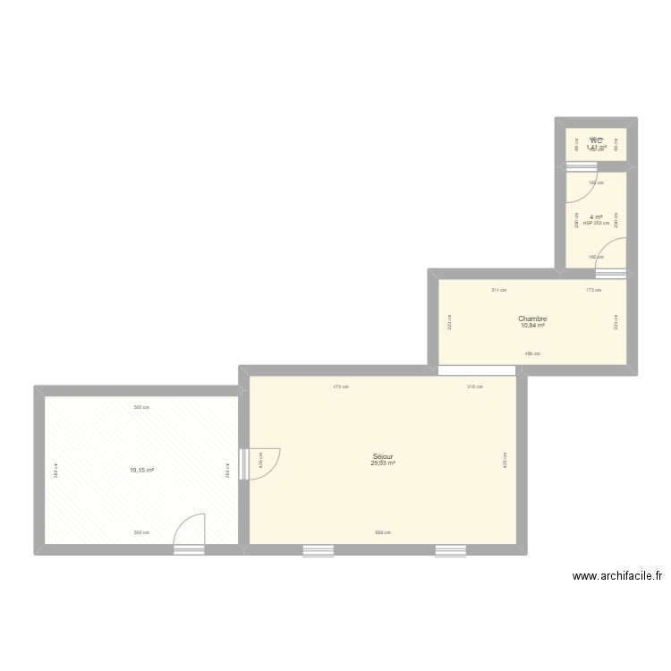 MSG Station 10. Plan de 5 pièces et 65 m2