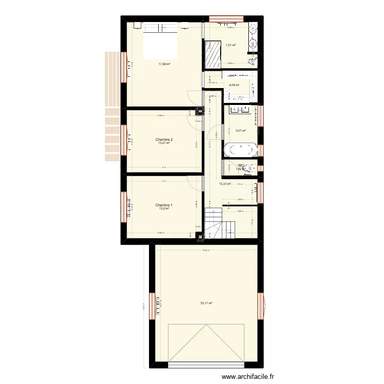 Plan Maison R&eacute;no Johan. Plan de 