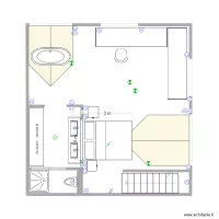 Etage Poussin Carantec 4 wc douche porte galandage