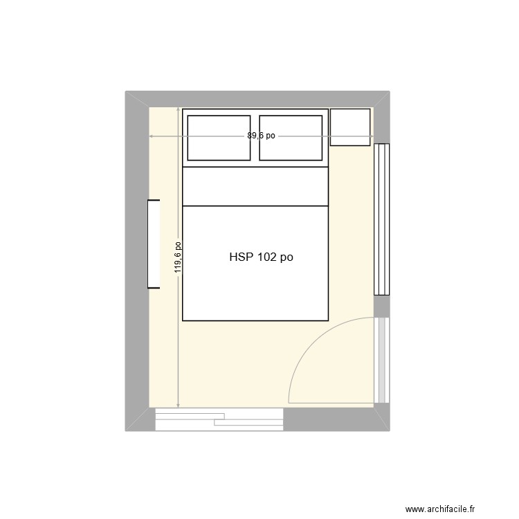 Chambre 2 Chambord_v2. Plan de 0 pièce et 0 m2