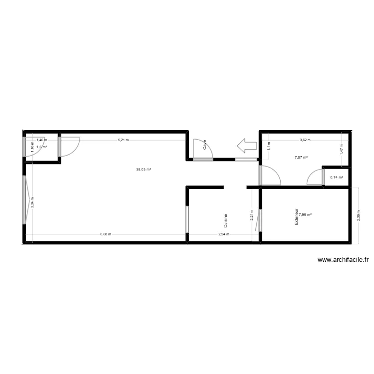 MOI RDC. Plan de 5 et 55 m² MOI RDC. Plan de 5 et 55 m²
