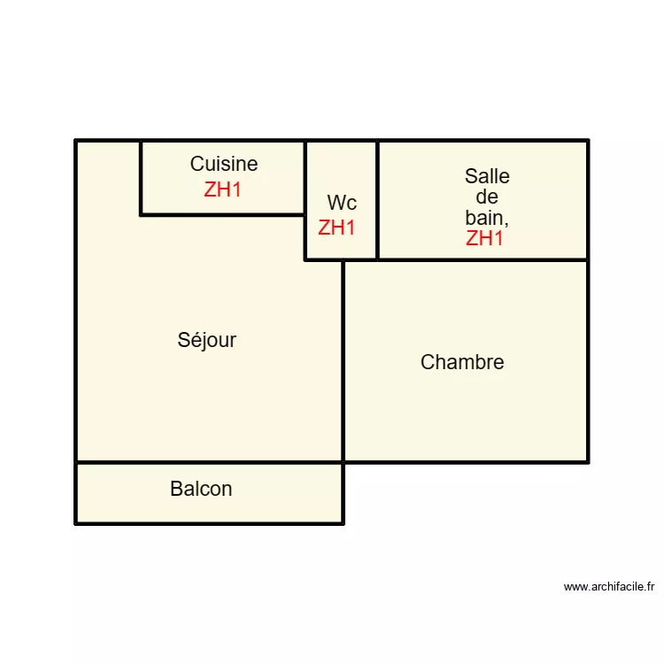 QUIMPER ROUAT LOUISE. Plan de 