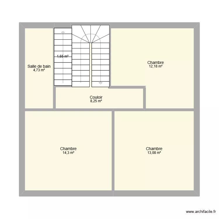 1 er pernes. Plan de 6  et 54 m²