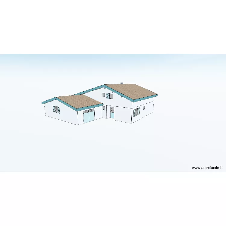 Cab&eacute;-Plan_0109. Plan de 5 Pièces et 99 m²