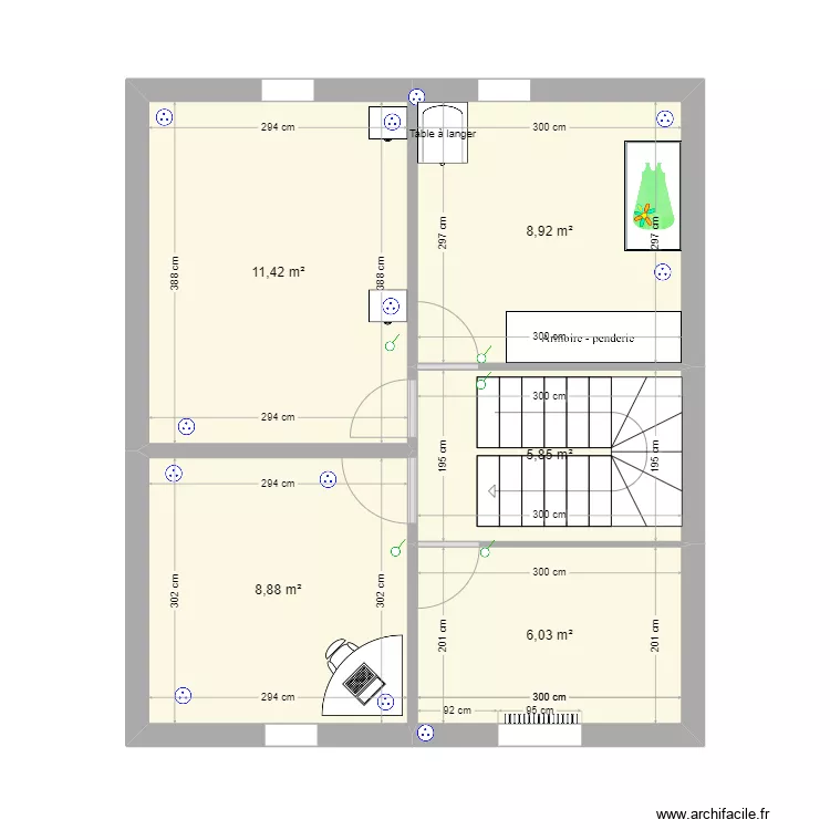 Etage ch bb. Plan de Etage ch bb. Plan de