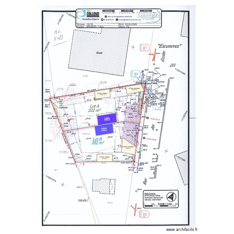 PARKING 120. Plan de 6 pièces et 92 m2
