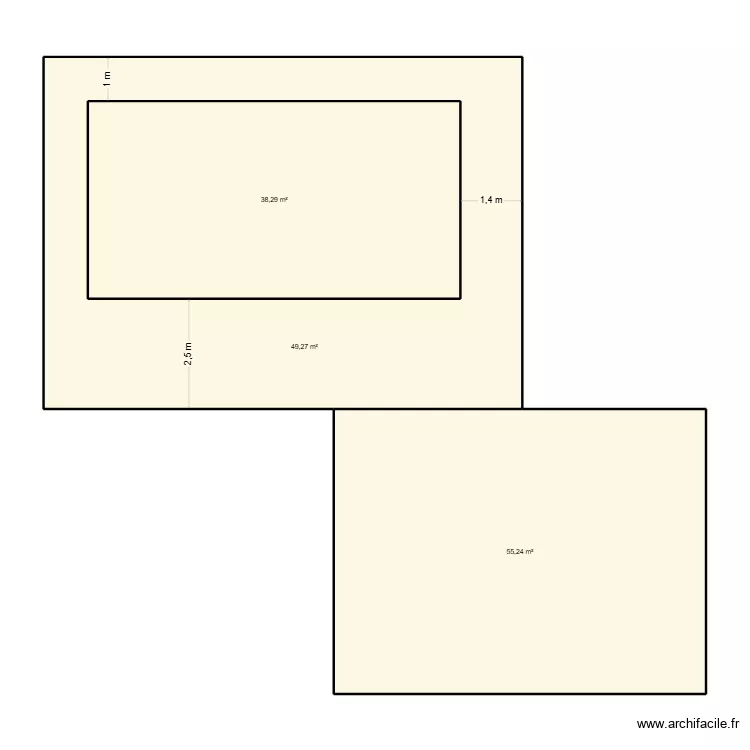 vrignaud. Plan de 3  et 181 m²